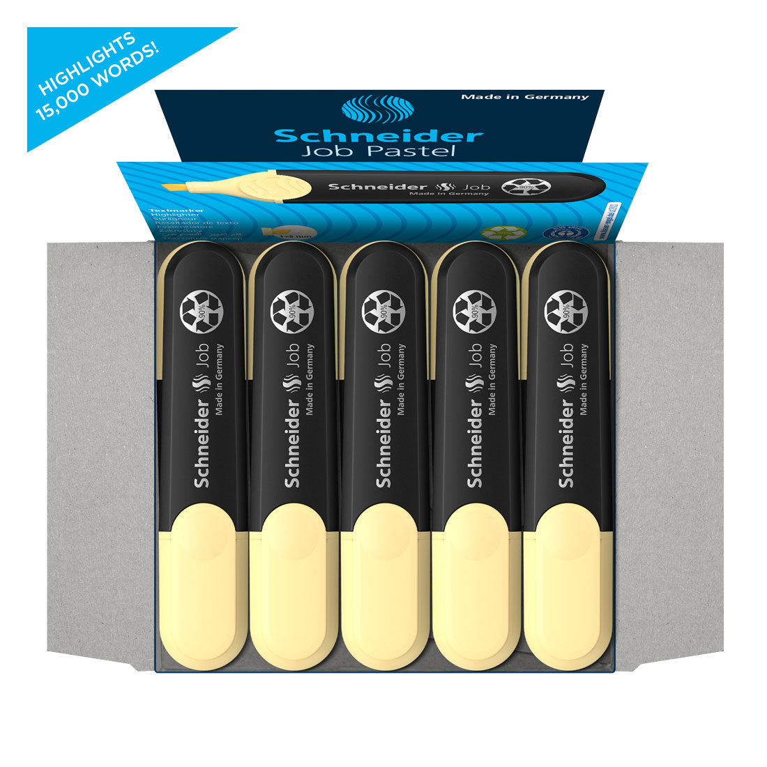 Job Pastel Highlighter, Box of 10un.#ink-color_vanilla