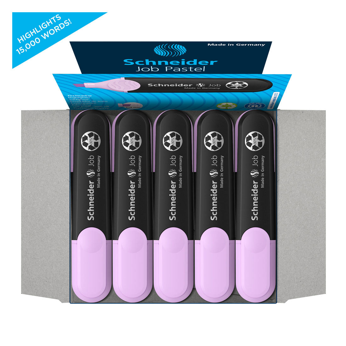Job Pastel Highlighter, Box of 10un.#ink-color_lavender