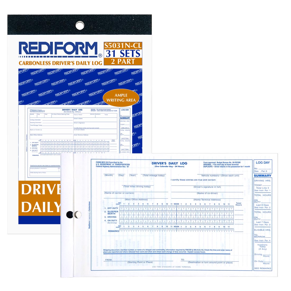 Driver's Daily Log Book S5031NCL