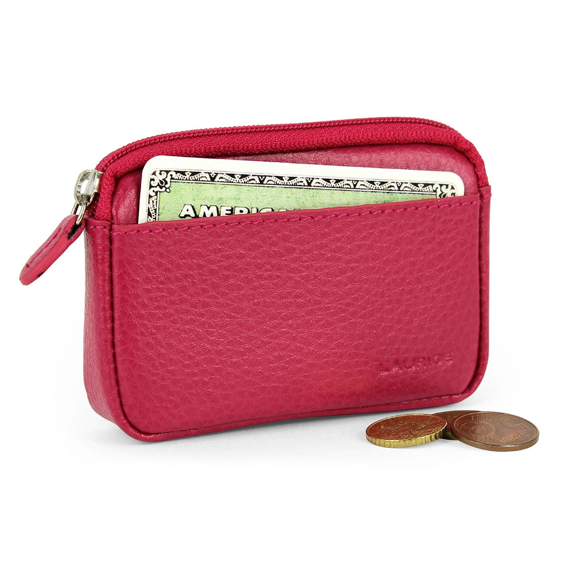 Small Wallet/Card Holder - Fuchsia#color_laurige-fuchsia