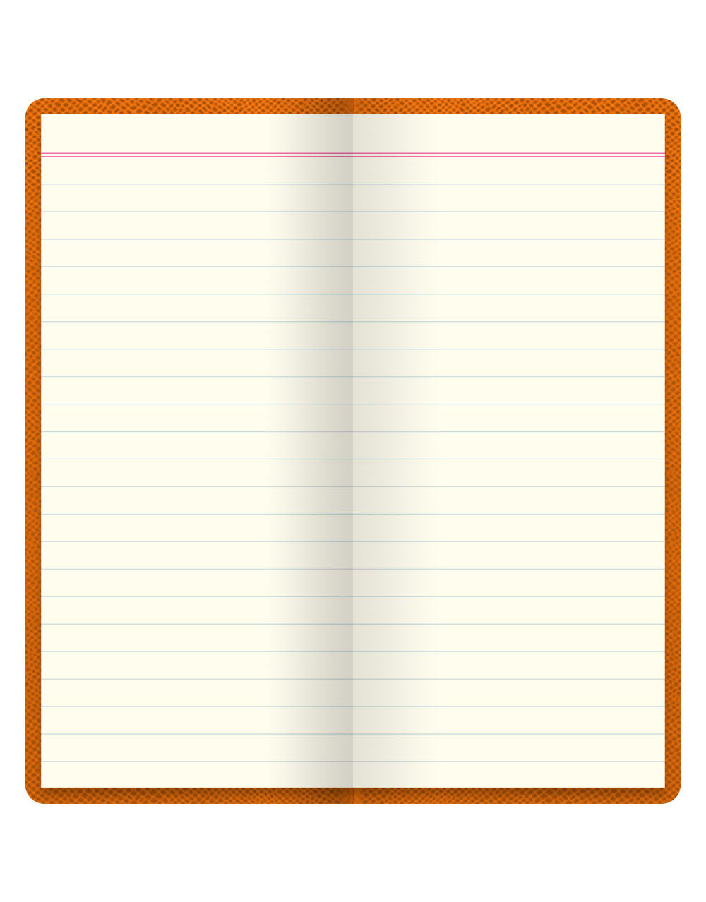 Legacy Slim Pocket Ruled Notebook Orange#color_orange
