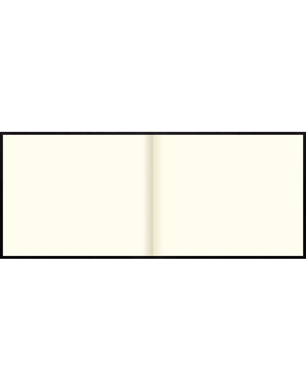 Origins Quarto Landscape Plain Guest Book Black#color_black