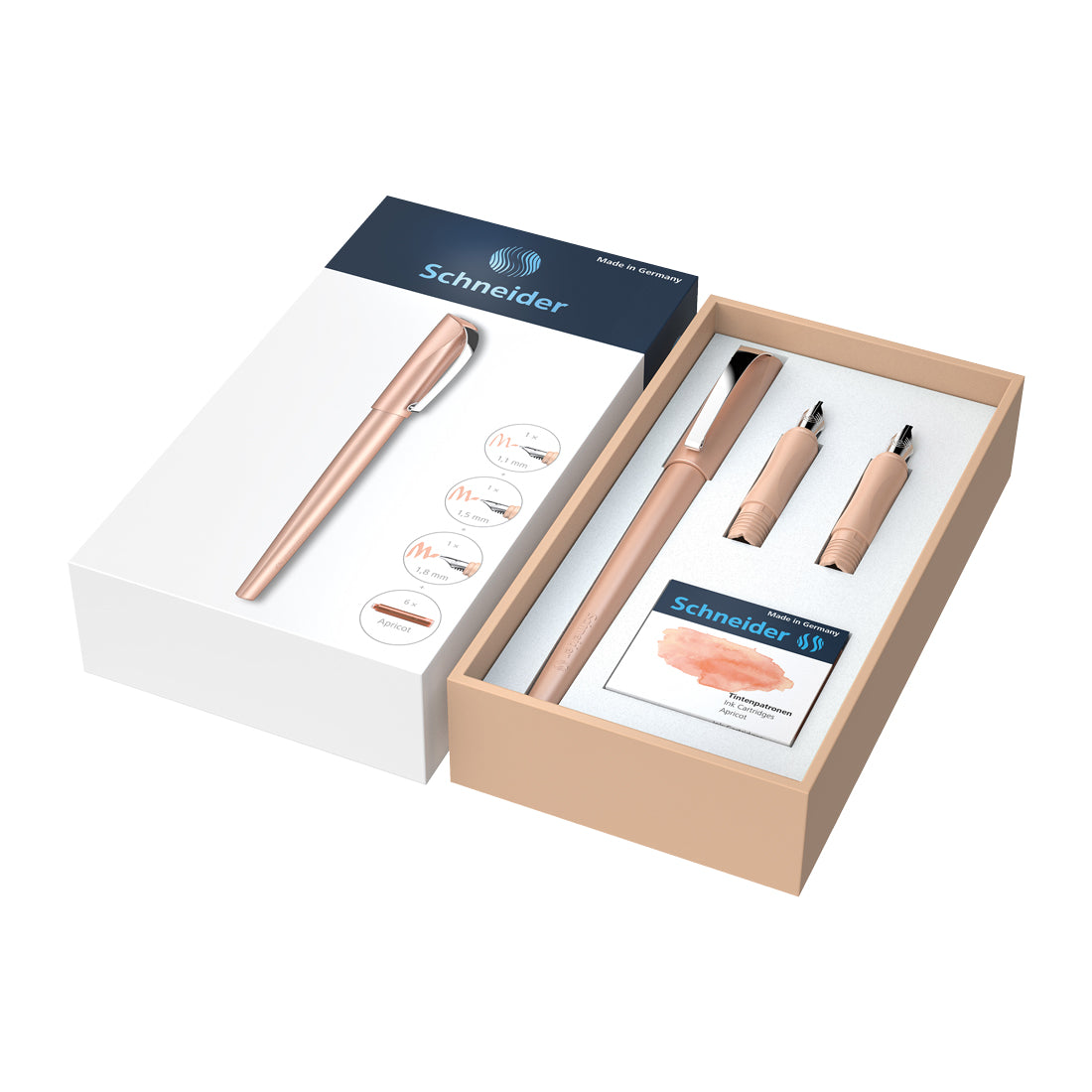 Callissima Calligraphy Set - Apricot Fountain Pen & Ink