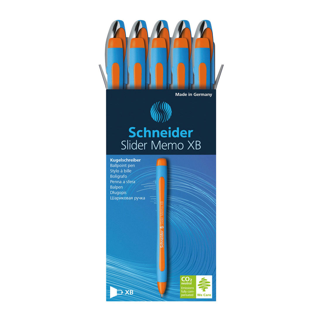 Memo Ballpoint Pen XB, Box of 10#ink-color_orange