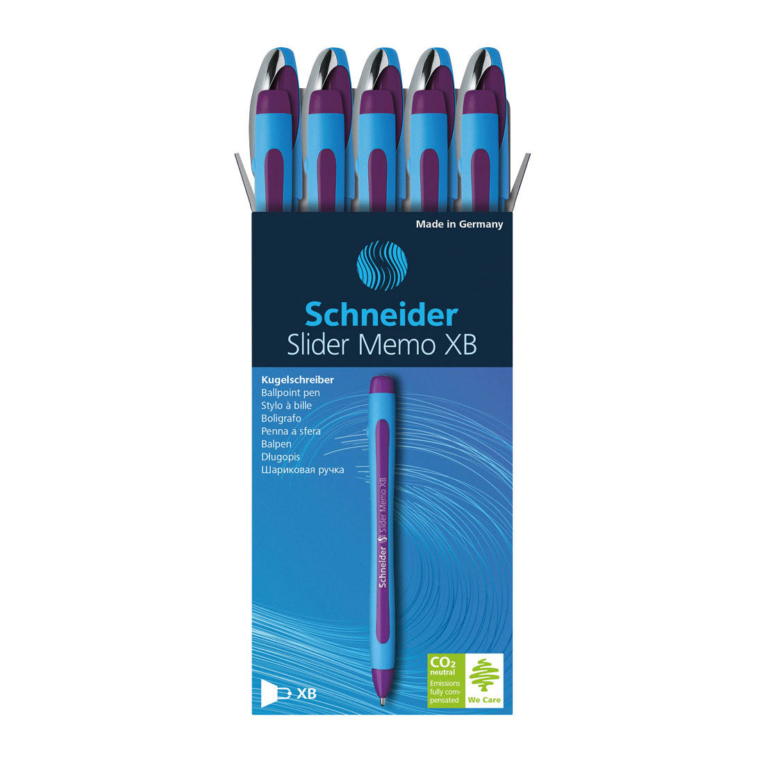 Memo Ballpoint Pen XB, Box of 10#ink-color_violet