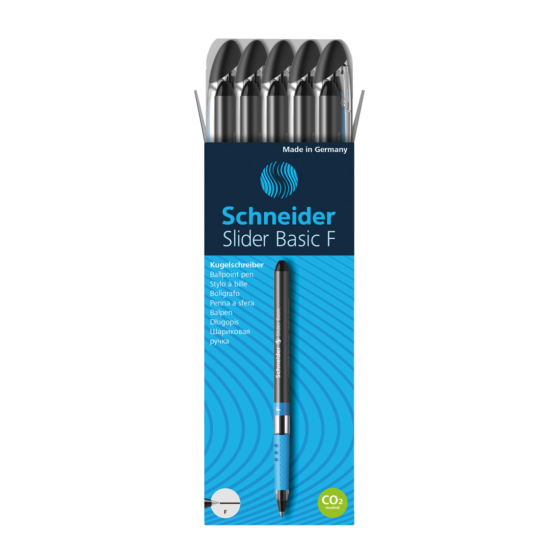 Slider BASIC Ballpoint Pens F, Box of 10#ink-color_black