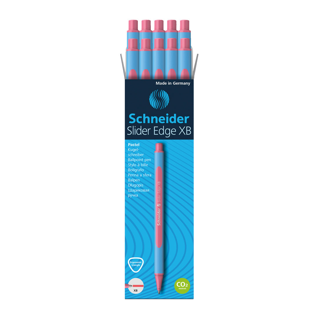 Edge Pastel Ballpoint Pen XB, Box of 10#ink-color_flamingo