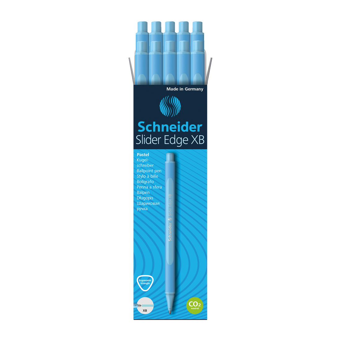 Edge Pastel Ballpoint Pen XB, Box of 10#ink-color_baby-blue