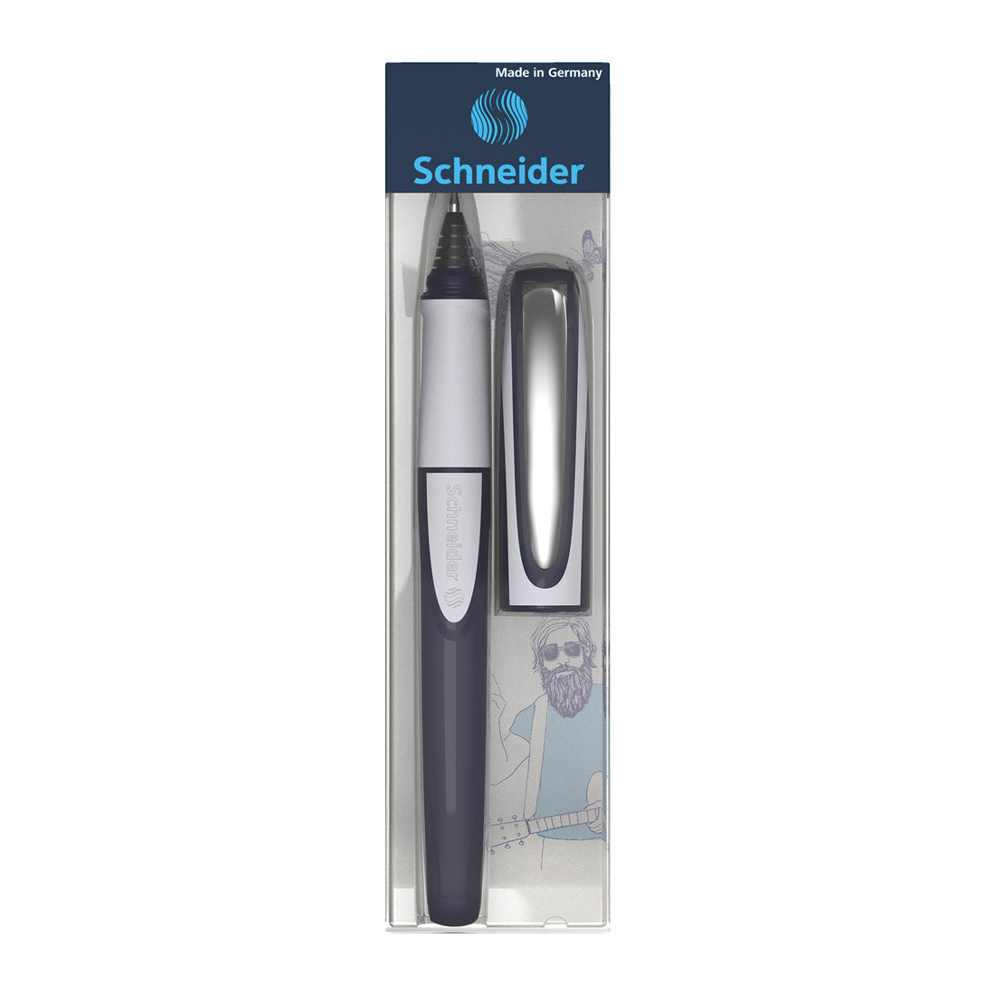 Ray Rollerball Pen M - Dark Blue/Light Gray