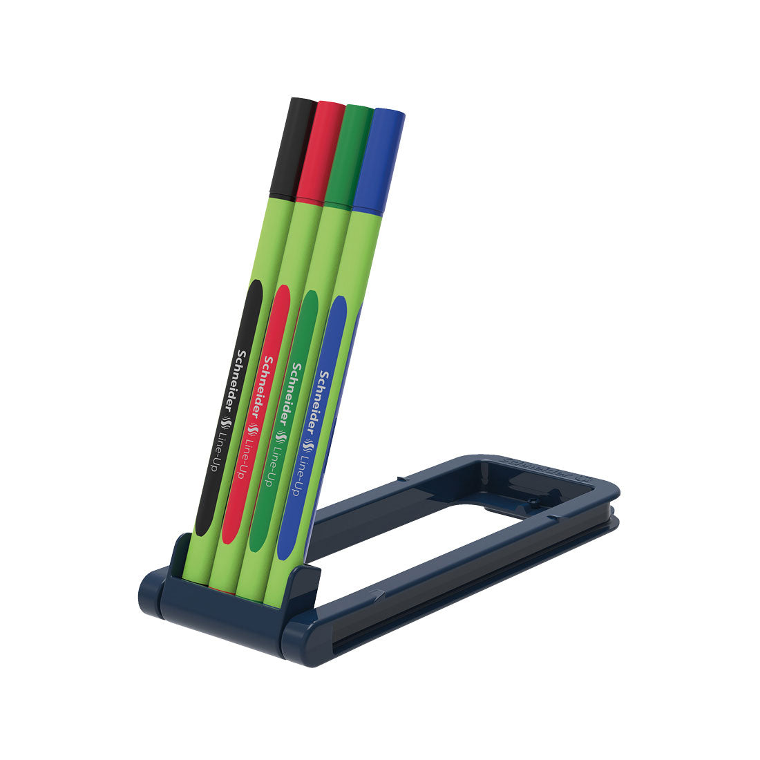 Line-Up Fineliners 0.4mm with Case stand, 4 pieces