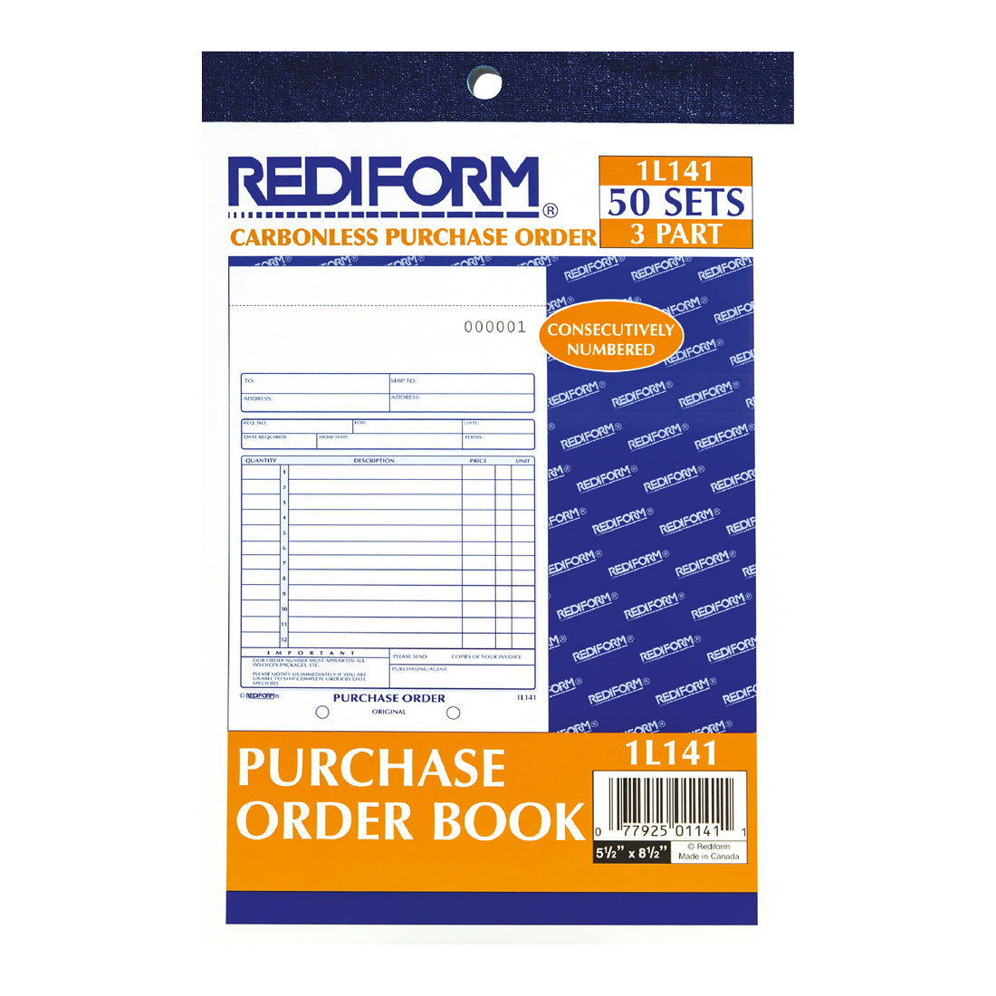 Purchase Order Book 1L141