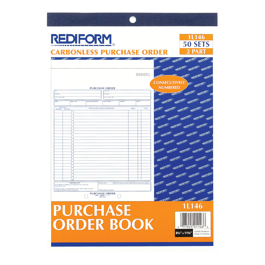 Purchase Order Book 1L146