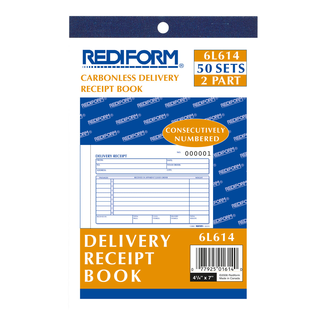 Delivery Receipt Book 6L614