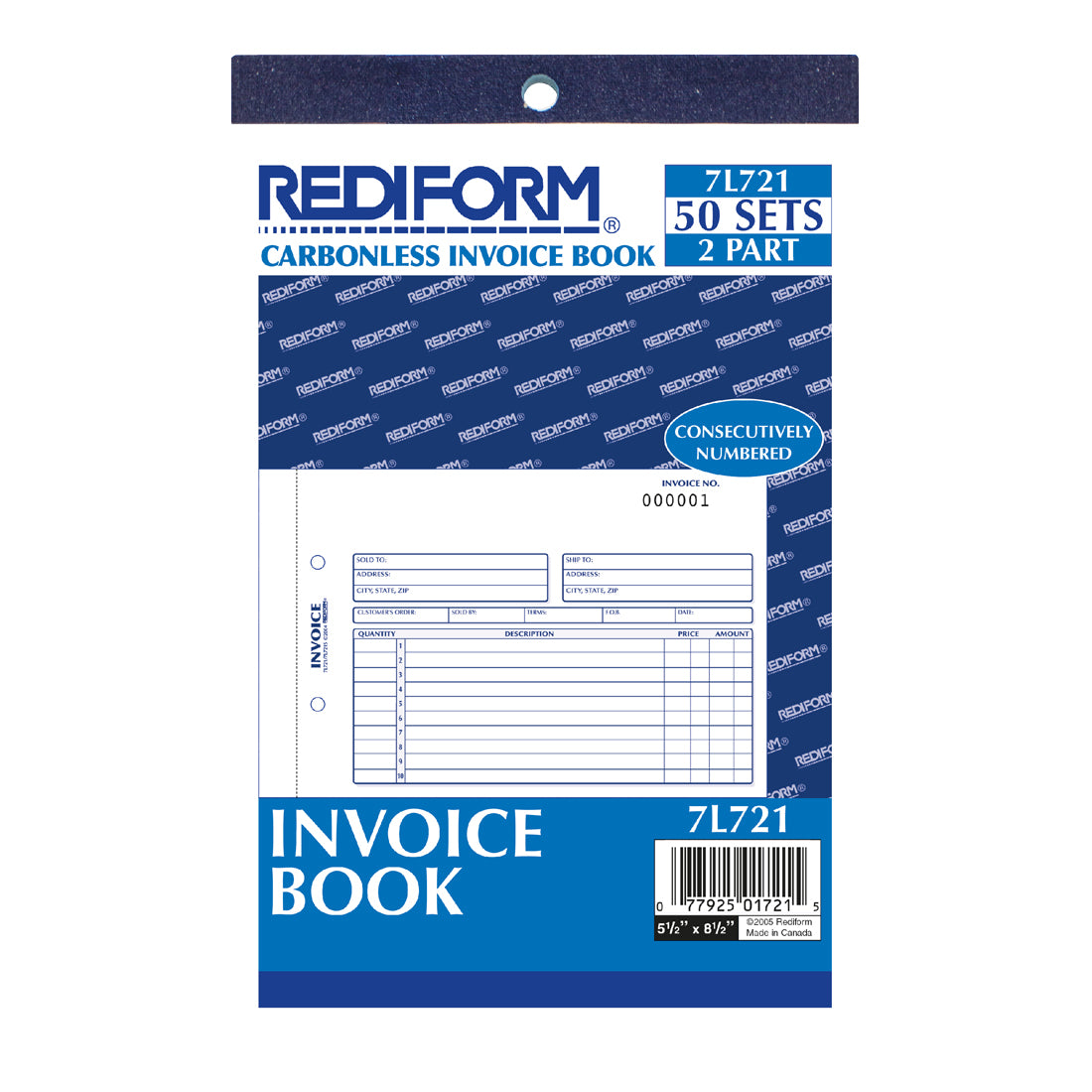 Invoice Book 7L721
