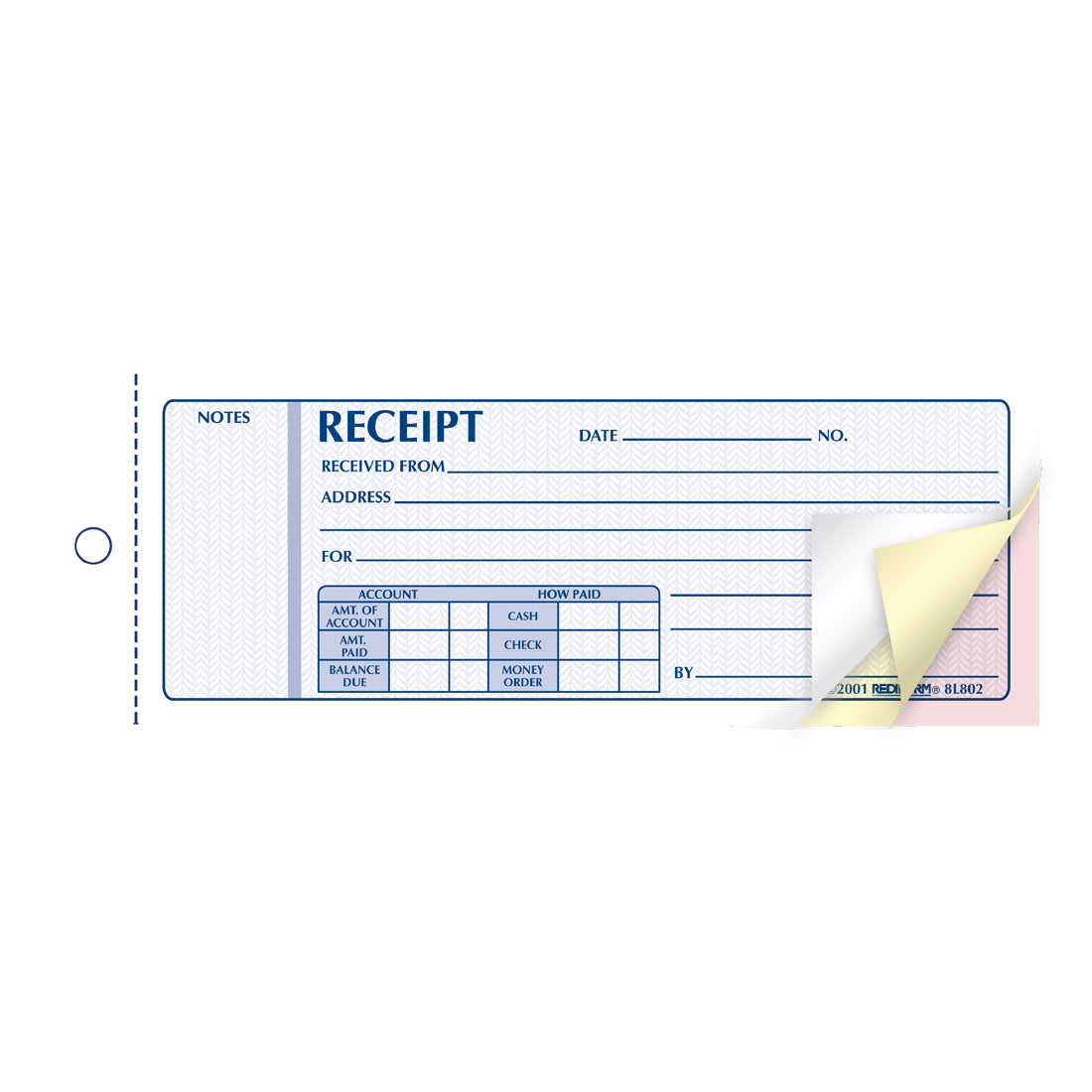 Money Receipt Book 8L802