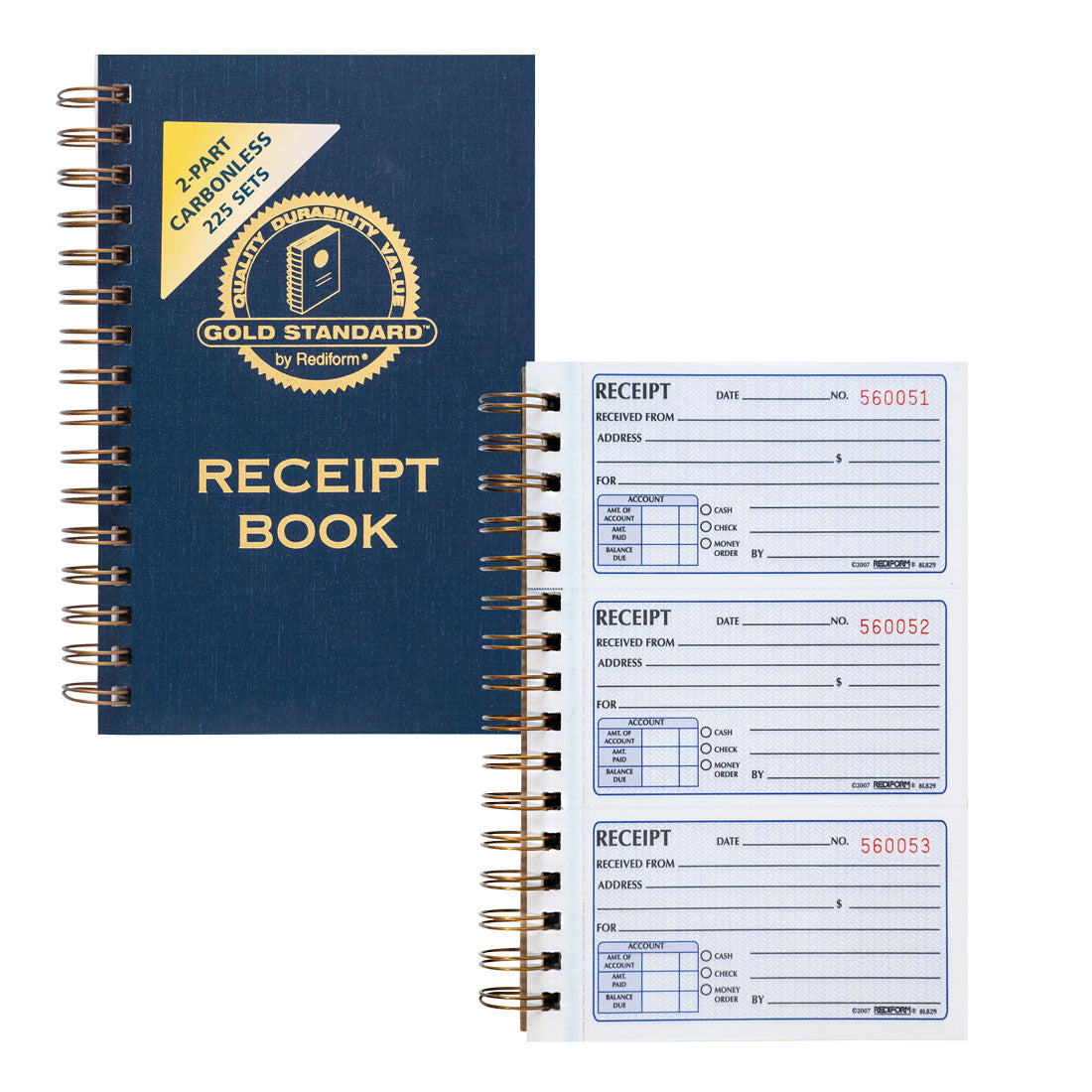 Gold Standard - Money Receipt Book 8L829