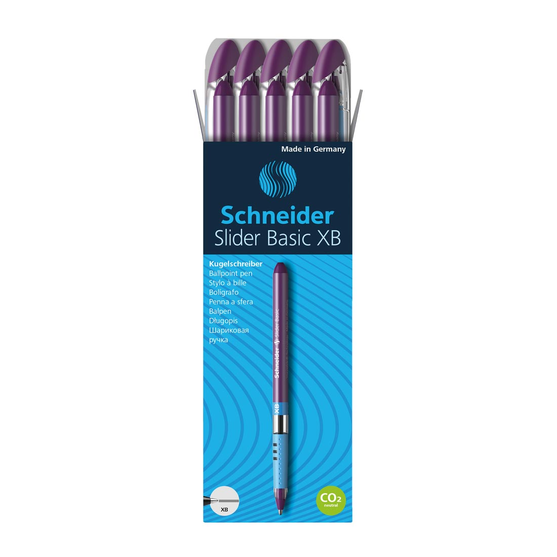 Slider BASIC Ballpoint Pen XB, Box of 10#ink-color_violet