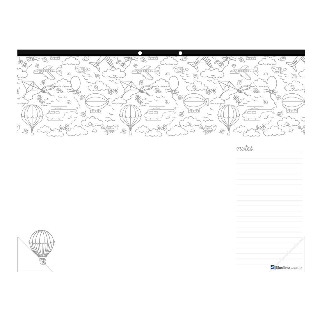 DoodlePlan™Coloring Desk Pad - Undated#color_multiplicty