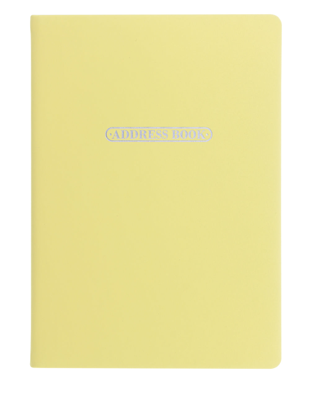 Pastel A5 Address Book Lemon#color_lemon