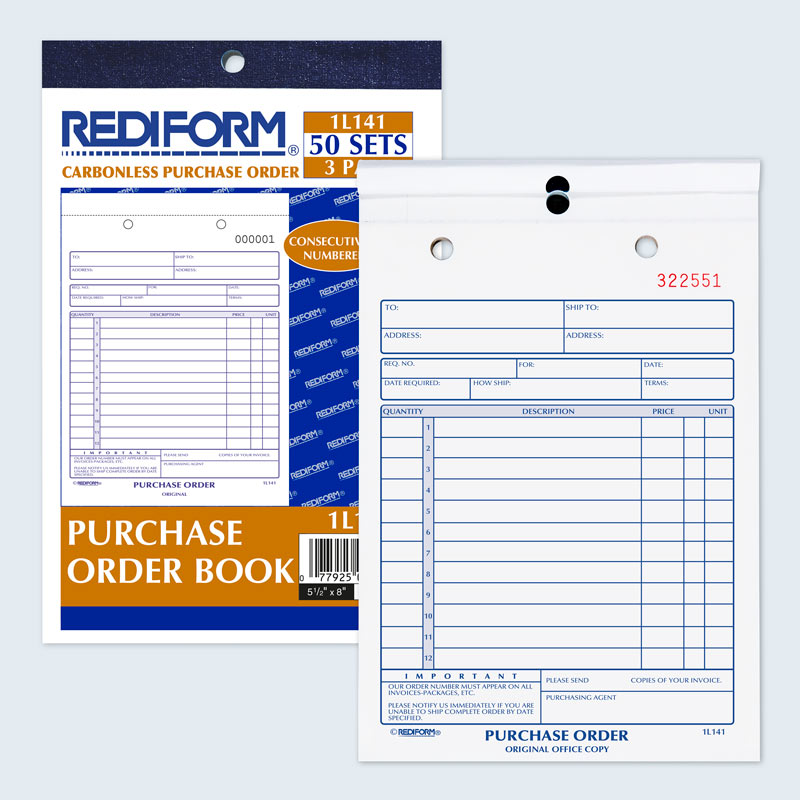 Purchase Order Book 1L141