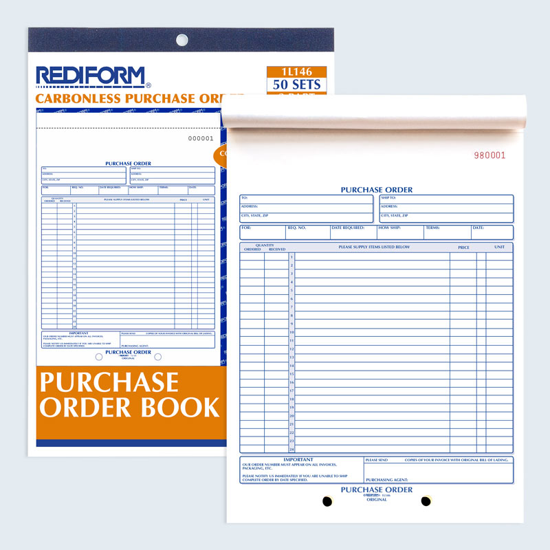 Purchase Order Book 1L146
