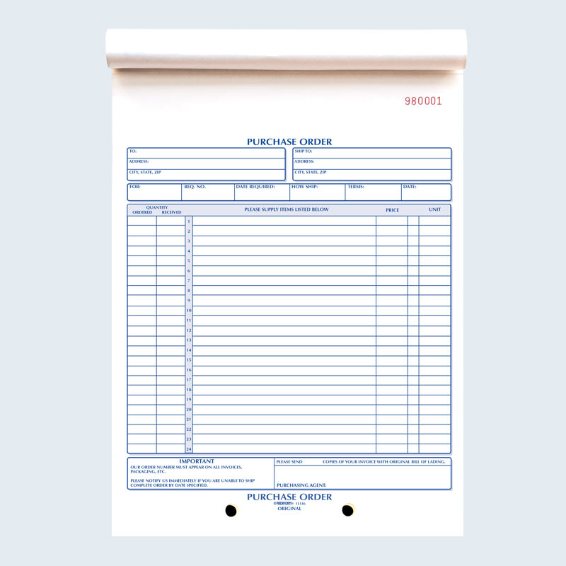 Purchase Order Book 1L146