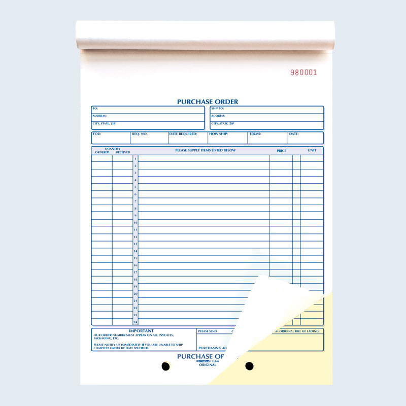 Purchase Order Book 1L146