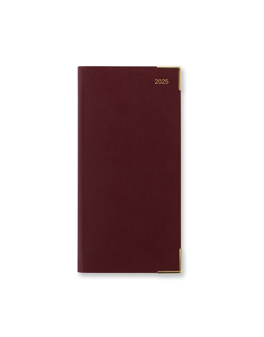 Classic Slim Landscape Month to View Diary 2025 - English 25-C12SBY#color_burgundy