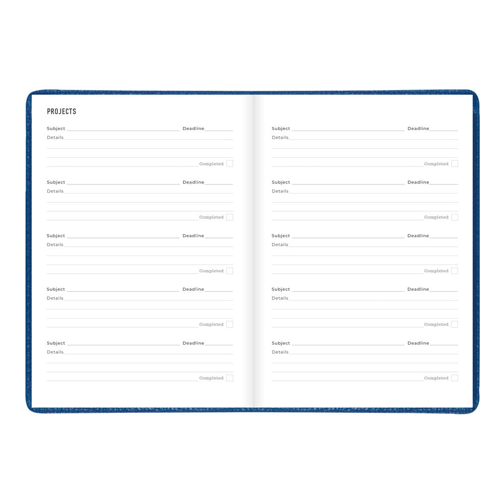 Letts A5 Weekly Planner, Milano, 2027 Blue 27-080570#color_blue