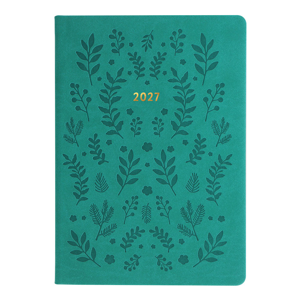 Letts A5 Weekly Planner, Woodland, 2027 Green 27-082161#color_woodland-green