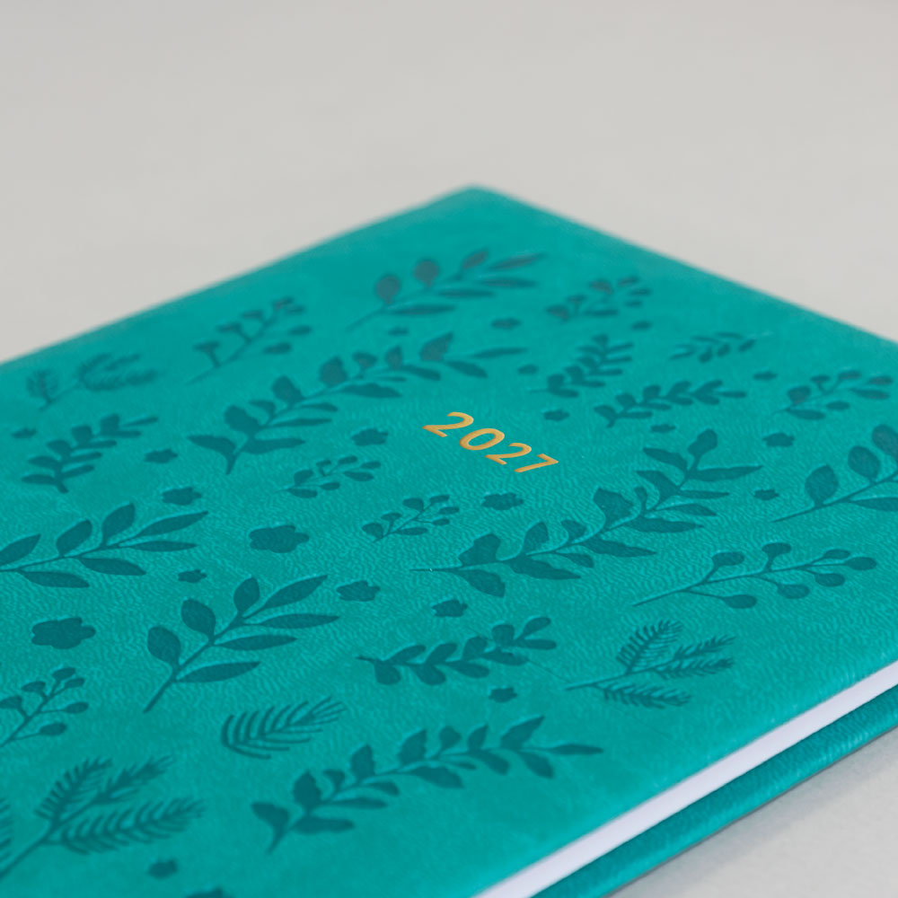 Letts A5 Weekly Planner, Woodland, 2027 Green 27-082161#color_woodland-green