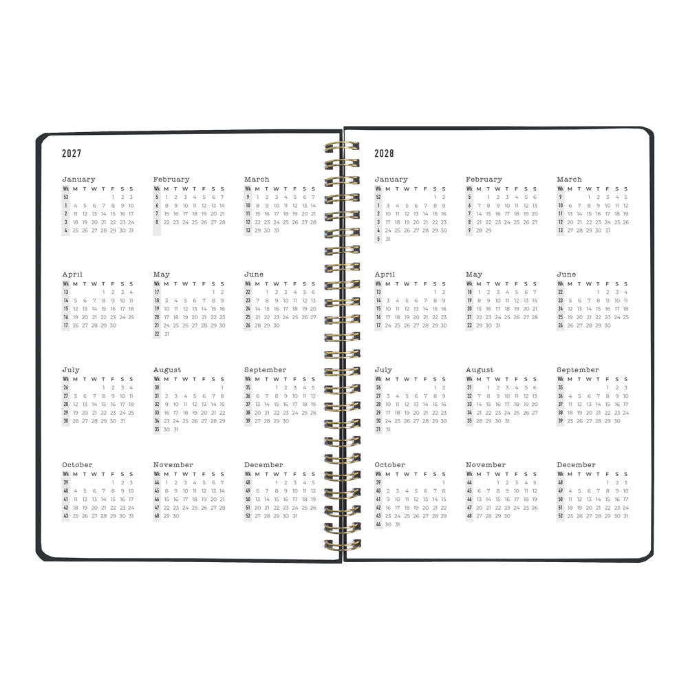 Letts A5 Weekly Planner, Celebrate, 2027 Grey 27-082184#color_grey