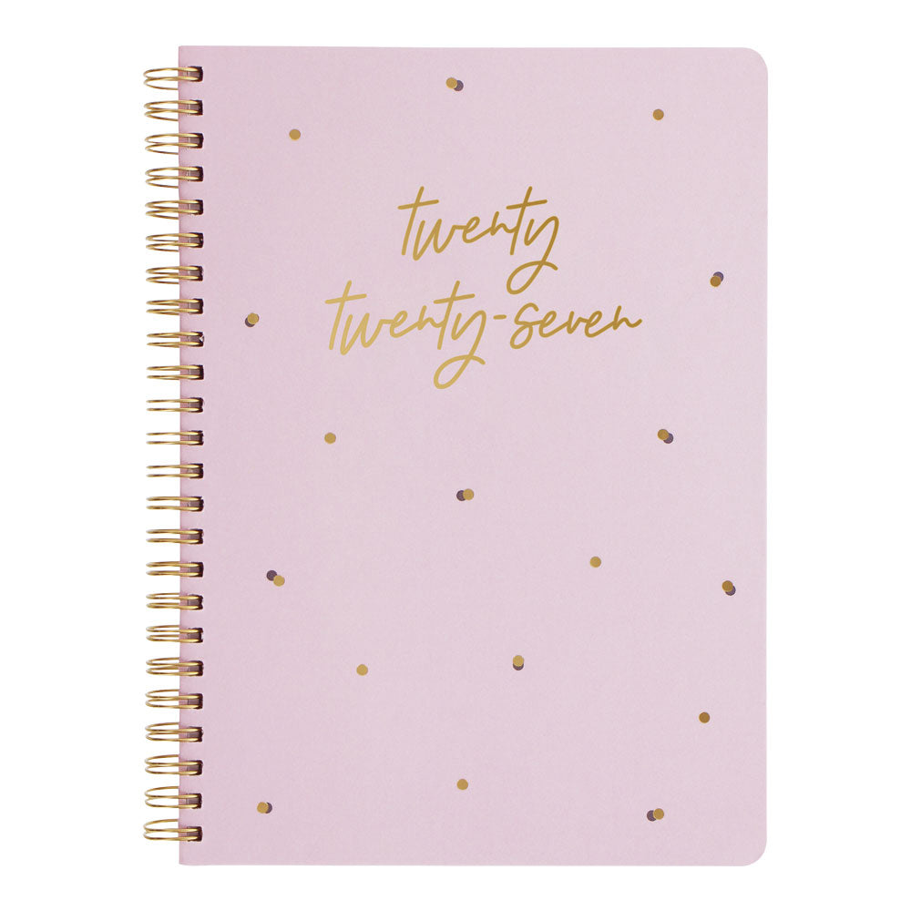 Letts A5 Weekly Planner, Celebrate, 2027 Rose 27-082185#color_celebrate-rose