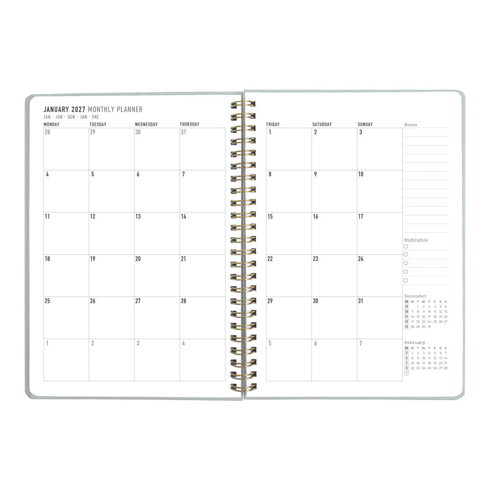 Letts A5 Weekly Planner, Celebrate, 2027 Sky 27-082186#color_sky
