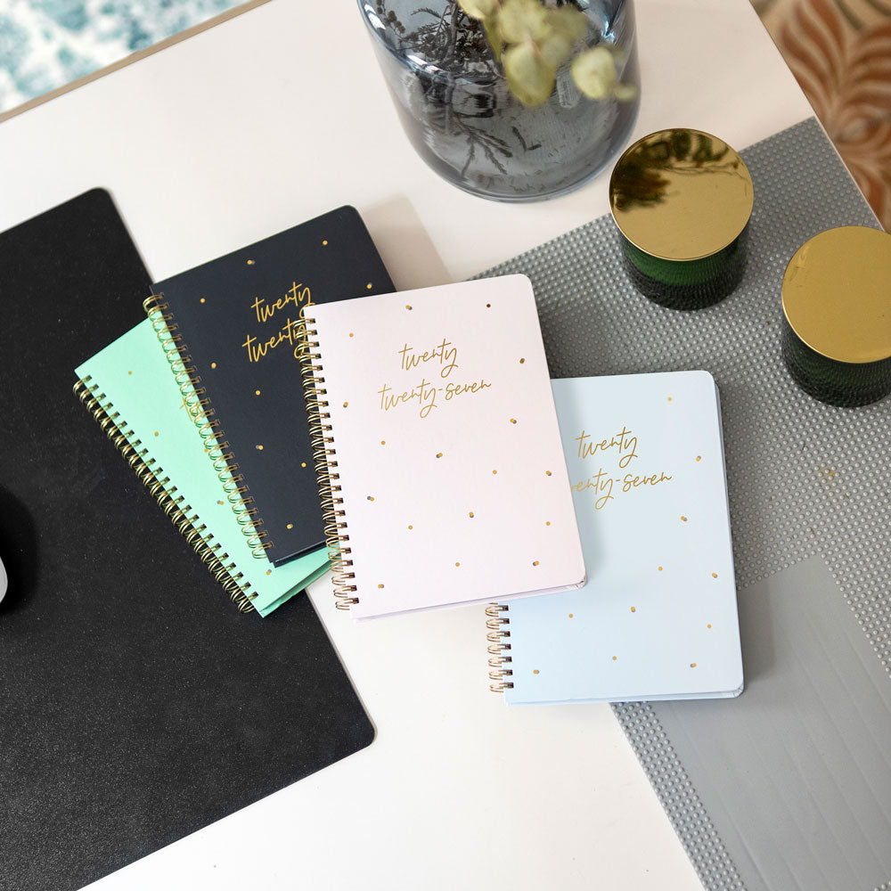 Letts A5 Weekly Planner, Celebrate, 2027 Sky 27-082186#color_sky