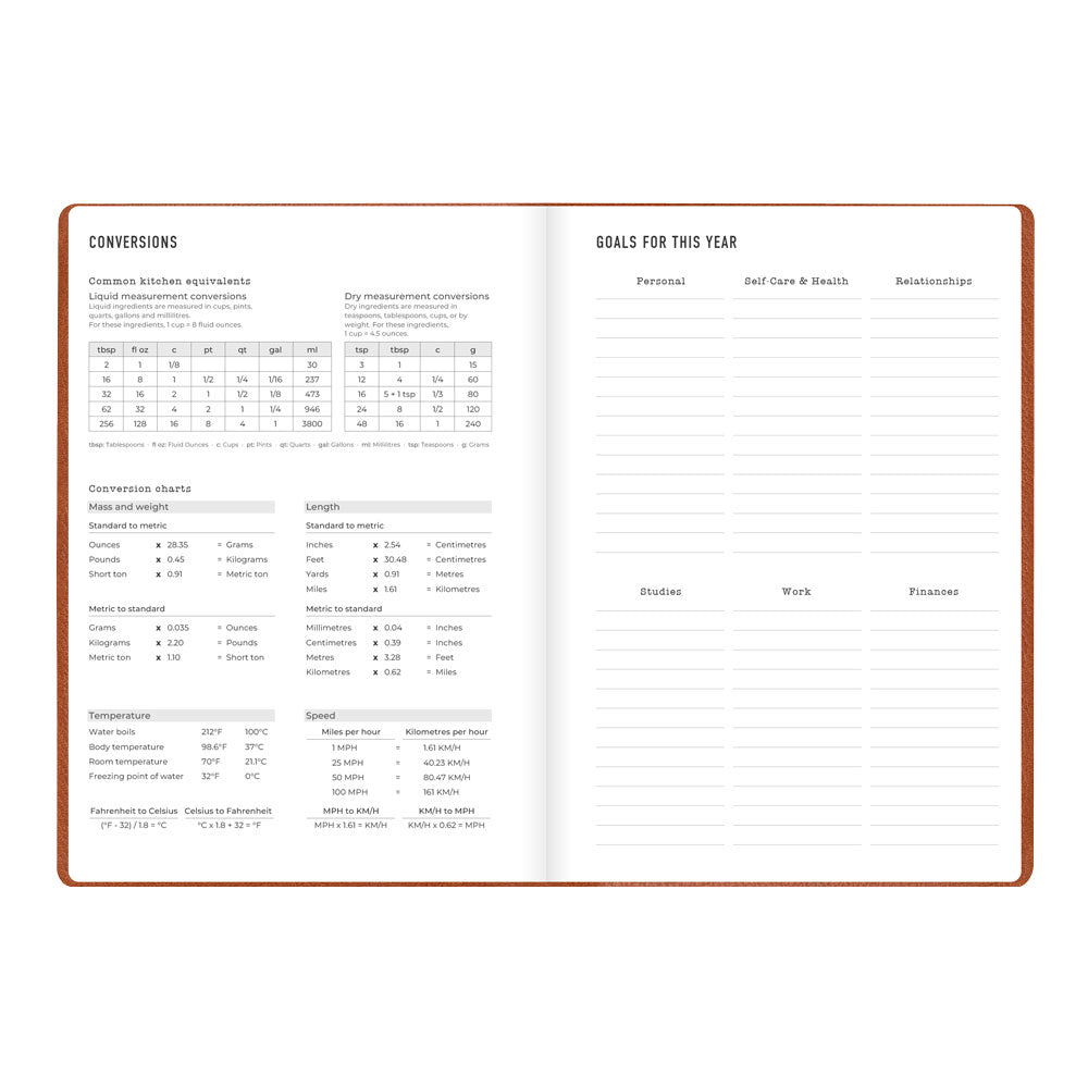 Letts A5 Weekly Planner, Oslo, 2027 Tan 27-082334#color_tan