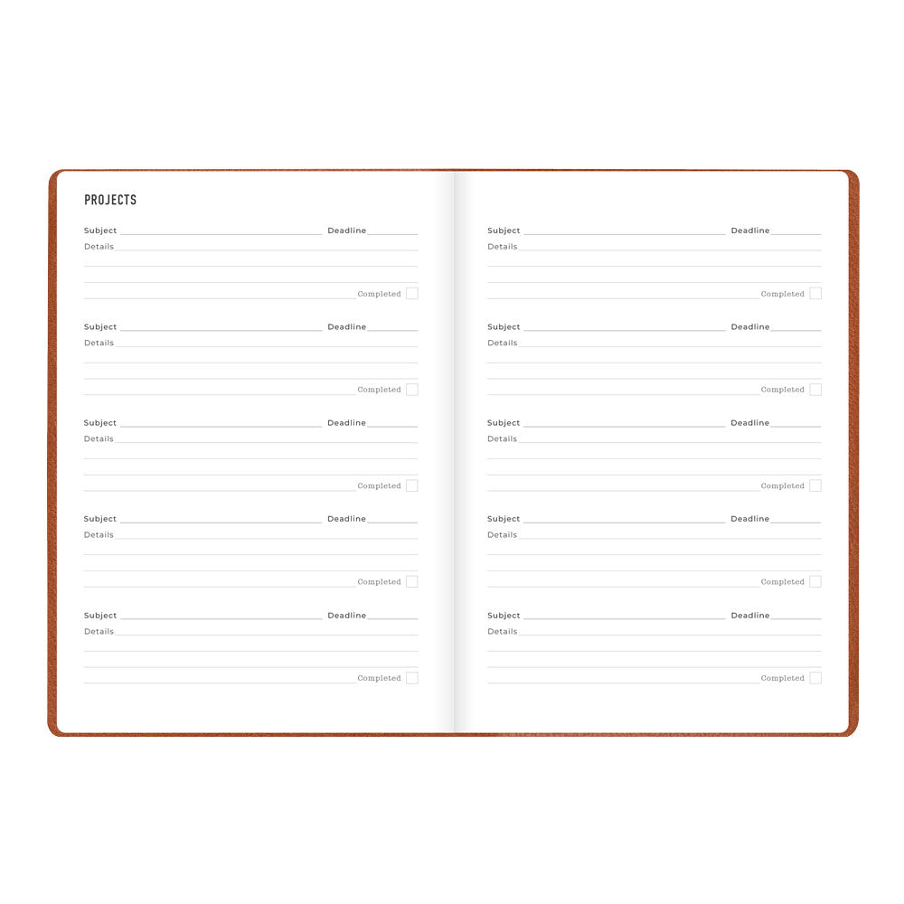 Letts A5 Weekly Planner, Oslo, 2027 Tan 27-082334#color_tan