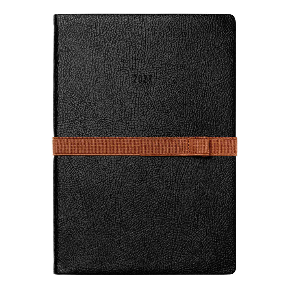 Letts A5 Weekly Planner, Oslo, 2027 Black 27-082335#color_black