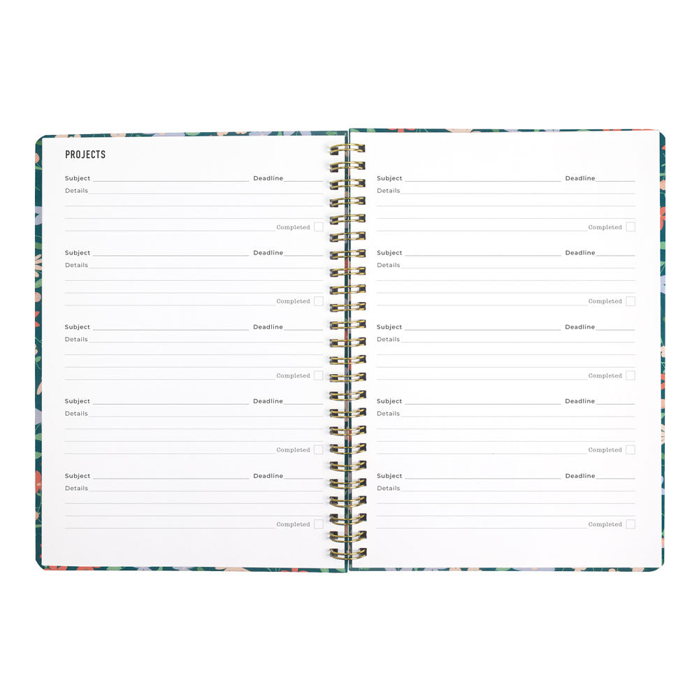 Letts A5 Weekly Planner, Spring Valley, 2027 Green 27-082376#color_green