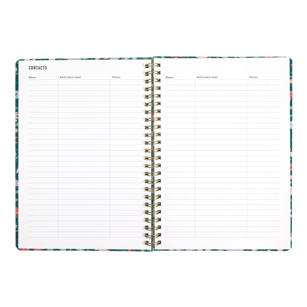 Letts A5 Weekly Planner, Spring Valley, 2027 Green 27-082376#color_green