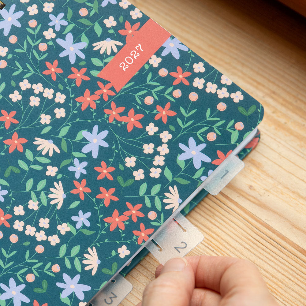 Letts A5 Weekly Planner, Spring Valley, 2027 Green 27-082376#color_green