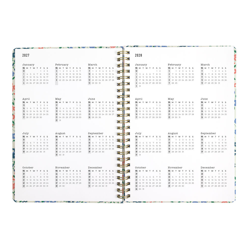Letts A5 Weekly Planner, Spring Valley, 2027 Mint 27-082377#color_mint