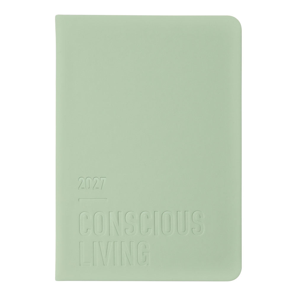 Letts A5 Weekly Planner, Conscious, 2027 Sage 27-082396#color_sage