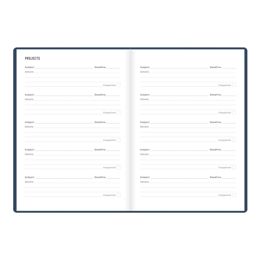 Letts A5 Weekly Planner, Inspire, 2027 Navy 27-082484#color_navy