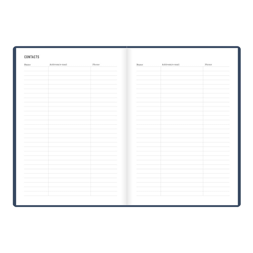 Letts A5 Weekly Planner, Inspire, 2027 Navy 27-082484#color_navy