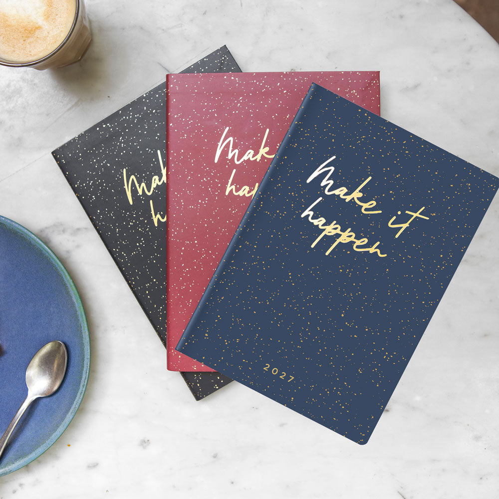 Letts A5 Weekly Planner, Inspire, 2027 Navy 27-082484#color_navy