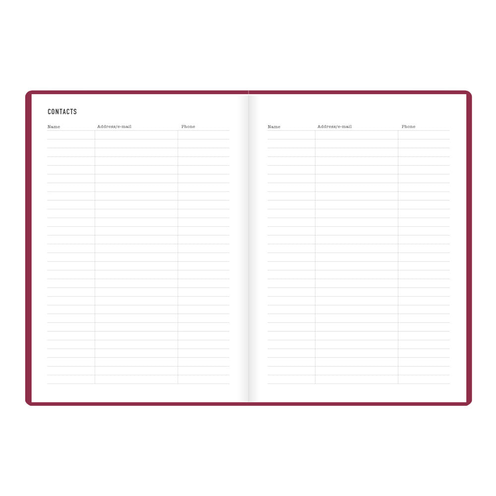 Letts A5 Weekly Planner, Inspire, 2027 Plum 27-082485#color_plum