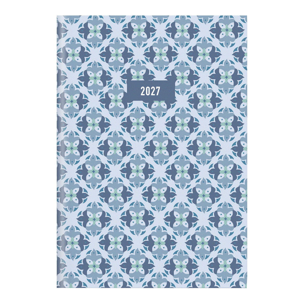 Letts A5 Weekly Planner, Morocco, 2027 Blue 27-082495#color_morocco-blue