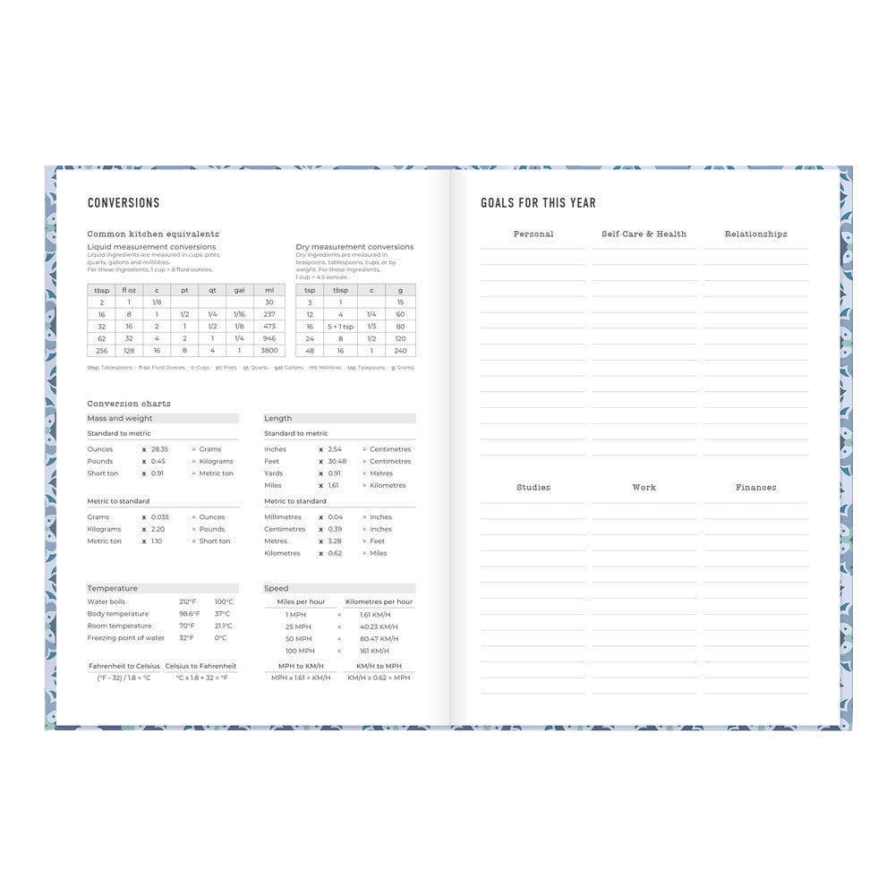 Letts A5 Weekly Planner, Morocco, 2027 Blue 27-082495#color_morocco-blue