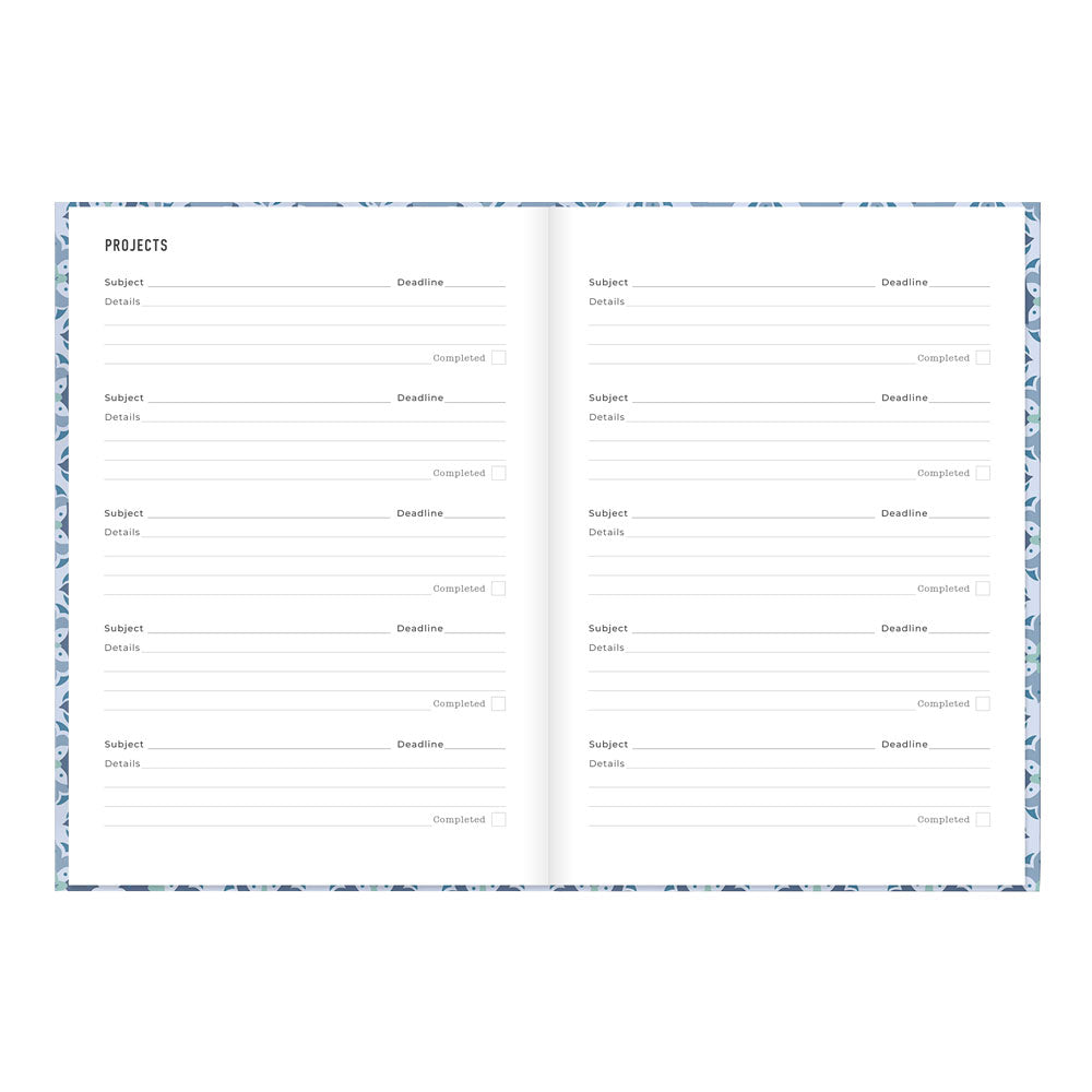 Letts A5 Weekly Planner, Morocco, 2027 Blue 27-082495#color_morocco-blue